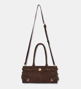 Manc Baby Jane Suede Leather Shoulder Bag, Packshot View
