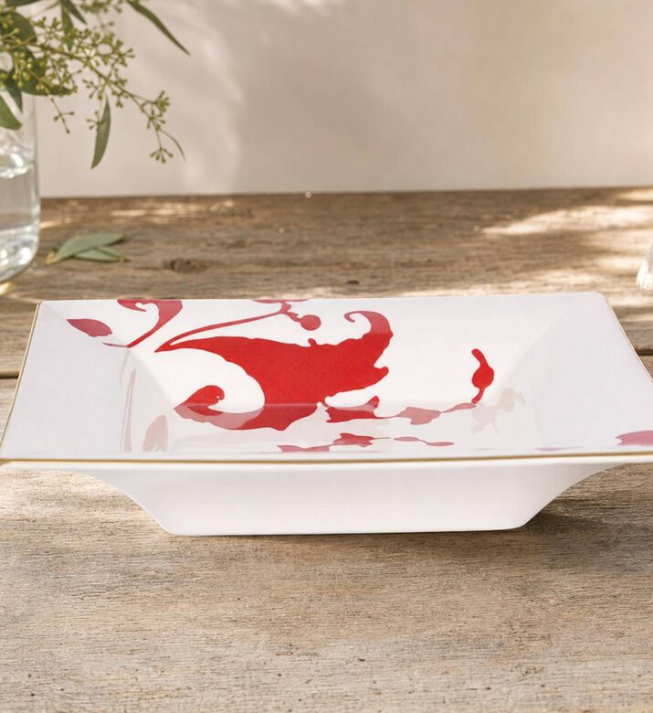 Gien Garance Flower Print Large Candy Tray, Model View