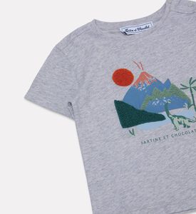 Tartine et Chocolat Appliqu&eacute; Scene T-shirt, Packshot View
