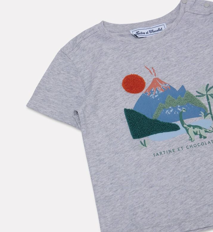 Tartine et Chocolat Appliqu&eacute; Scene T-shirt, Packshot View