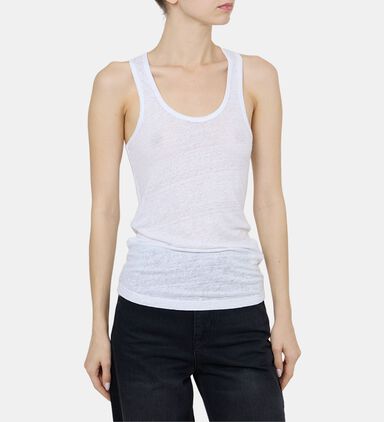 Sleeveless V-neck Top