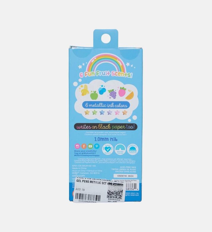 Yummy Yummy 6-piece Scented Metallic Gel Pens Set Yummy Yummy 6-piece Scented Metallic Gel Pens Set
