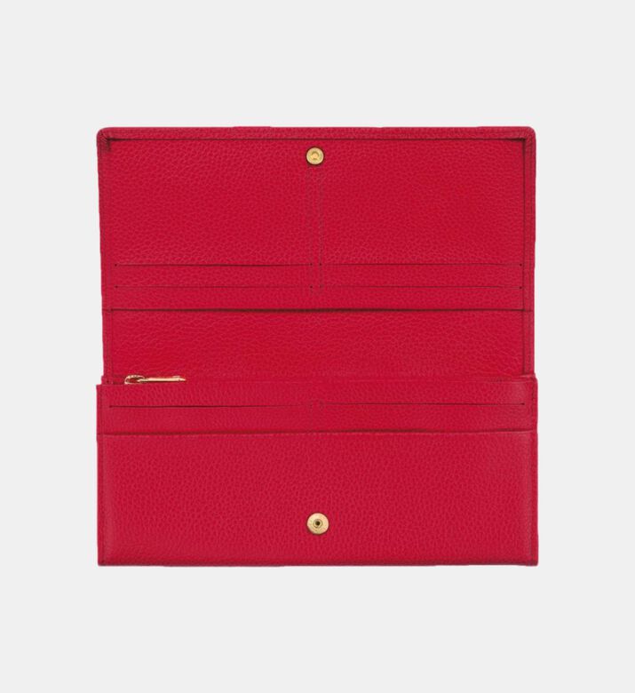 محفظة بقلاب وشعار منقوش من Le Foulonne