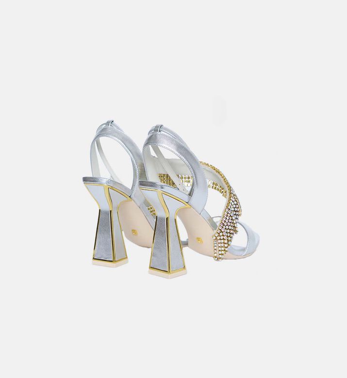 Mila Metallic Leather Sandals