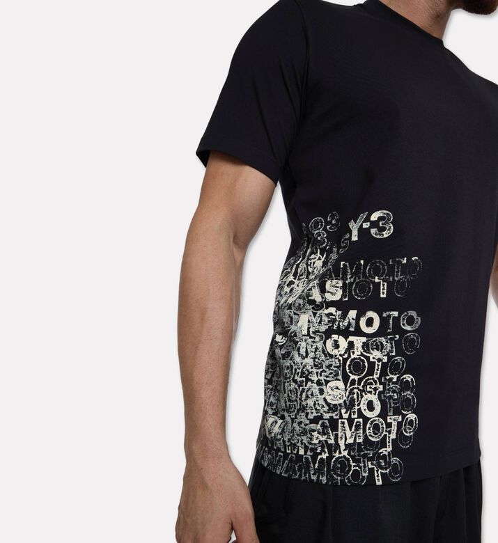 Y-3 Logo-print Crewneck T-shirt, Model View