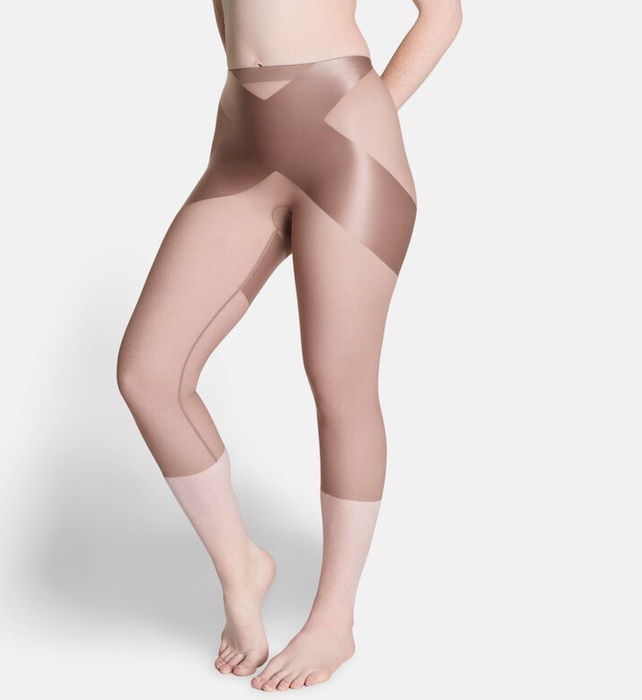 Spanx Shape Satin, Dark-nude, Xs, Model View