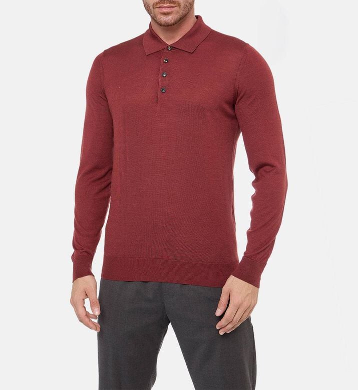 Pal Zileri Knit Tailored Polo Shirt, Model View Pal Zileri Knit Tailored Polo Shirt, Model View