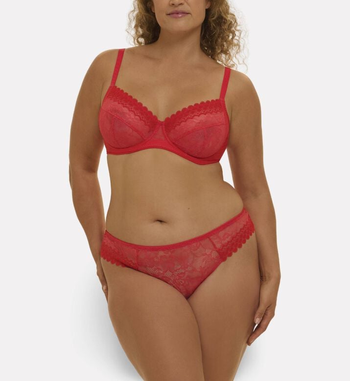 Simone Perele Bra Full Cup, Red, 100, G, Model View