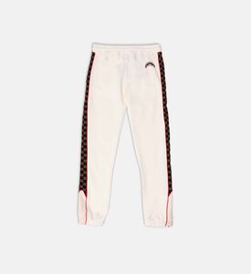 بنطال بثلاثة جوانب بنقشة مربعات