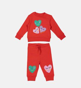 بدلة رياضية قطنية بطبعة قلوب