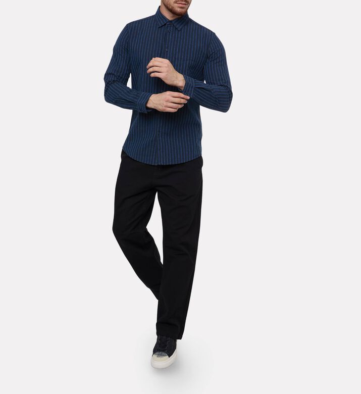 Samsoe Shirt Saliam, Blue, L, Model View