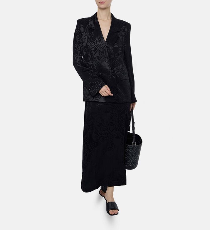 Farm Rio Double Breasted Long-sleeve Blazer, Model View