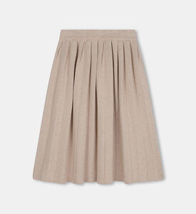 تنورة بطيات بقطن عضوي