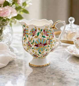 Imperial Katerina Pink Flowers Creamer, Model View