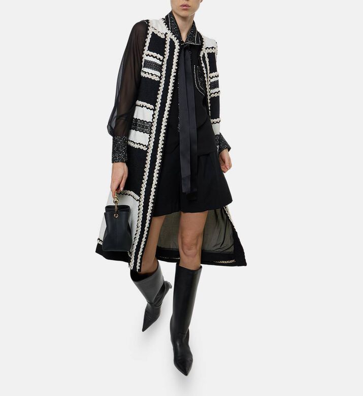 Edward Achour Paris Long-sleeve Button-down Shirt, Model View Edward Achour Paris Long-sleeve Button-down Shirt, Model View