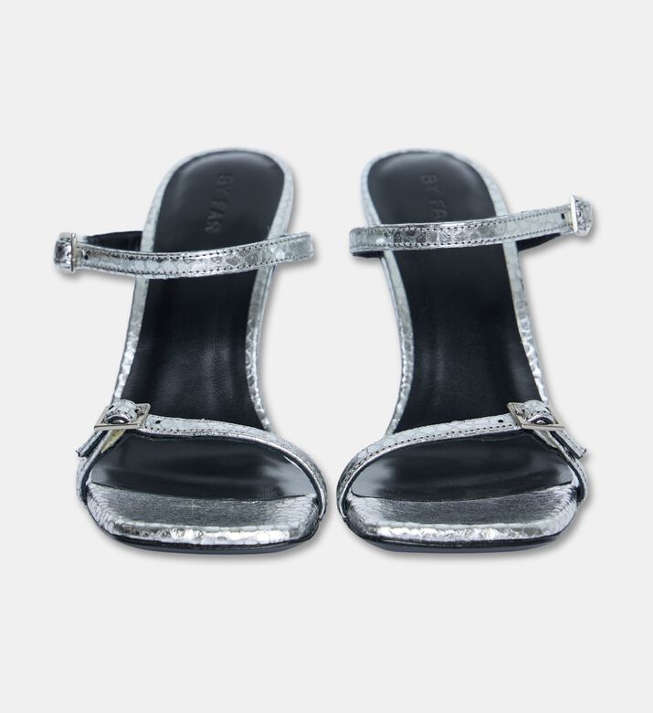 By Far Flick Leather Square Toe Heels, Packshot View