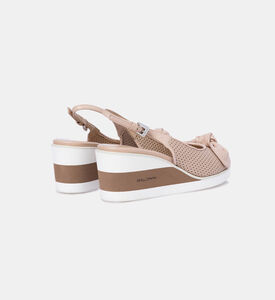 Calfskin Slingback Wedge Sandal