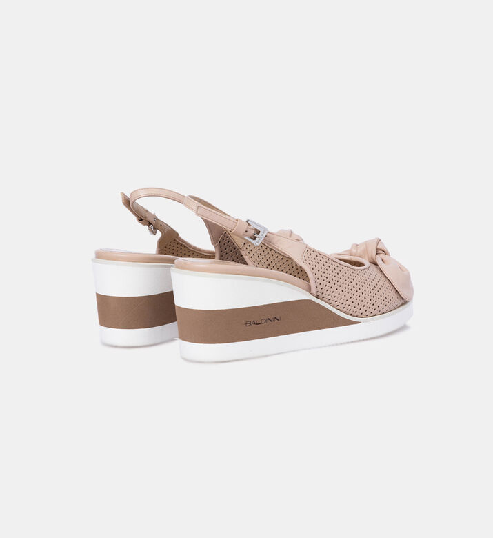 Calfskin Slingback Wedge Sandal
