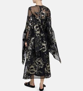 Floral-print Cap Sleeves Dress