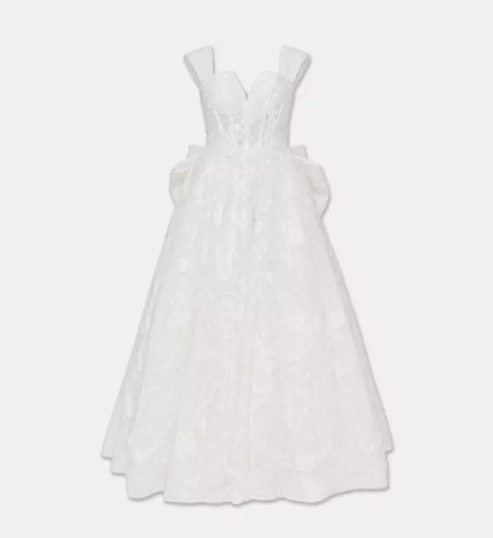 L Atelier Du Luxe Beaded Lace Embellished Gown, Packshot View