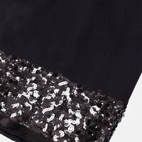 Sequin Hem Logo-print Skirt