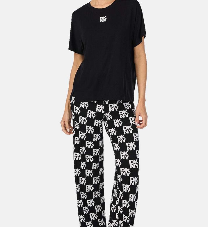 All-over Logo-print Pajama Set