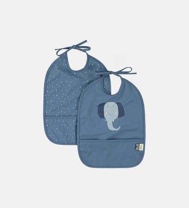 Mrs. Elephant Waterproof 2-pack Bib Set