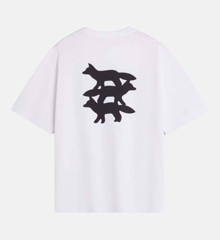 تيشيرت قطن فضفاض بطبعة ثعالب