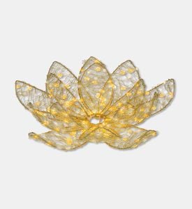 Kaemingk Flower Micro Led Metal Flash, Gold, 38-cm, Packshot View