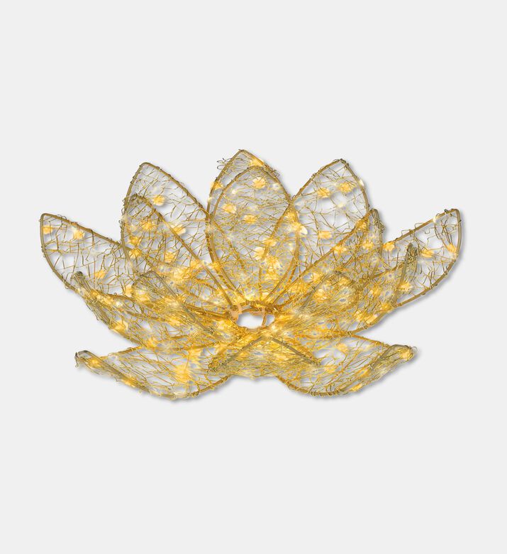 Kaemingk Flower Micro Led Metal Flash, Gold, 38-cm, Packshot View