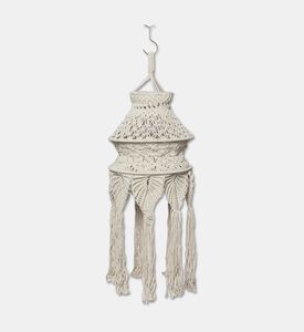 Home Deco and More Velue Natural Cotton Macrame Chandelier, Packshot View