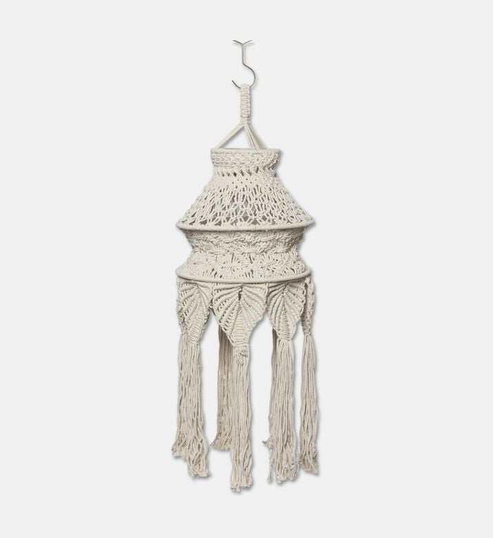 Home Deco and More Velue Natural Cotton Macrame Chandelier, Packshot View
