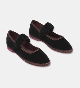Flabelus Mafalda Sethe Velvet Ruched Strap Ballet Flat, Packshot View
