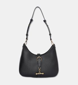 Strathberry Kite Fine Grain Leather Sling Bag, Black, Packshot View