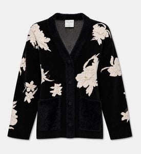 Forte-Forte Lotus Embroidered Long Cardigan, Packshot View