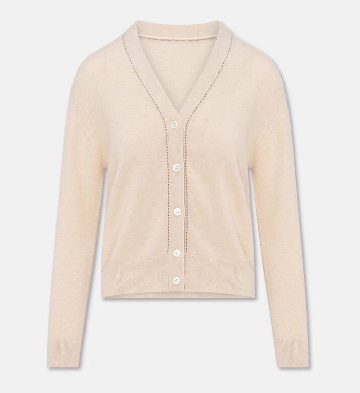 Carter and White Audery Cashmere V-neck Cardigan, Packshot View