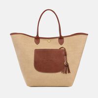 Leather Spacious Shoulder Bag