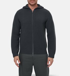 Samsoe Saisak Zip Fastening Long-sleeve Hoodie, Model View