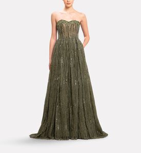 Michael Cinco Long Dress, Model View