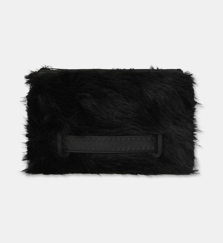 Sprayground Faux-fur Shark-print Crossover Clutch, Packshot View
