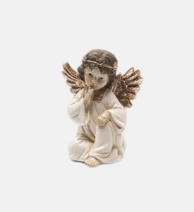 تمثال ملاك هنري بأجنحة ذهبية من الراتنج