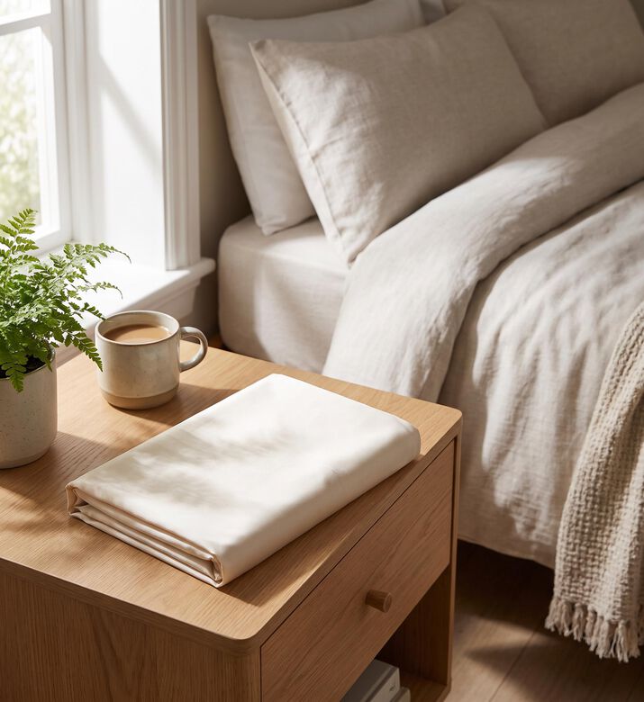 Home Deco and More Sateen Fitted Sheet, Packshot View