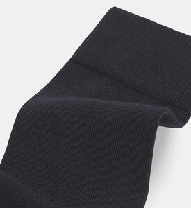 Maison Kitsune Fox-embroidery Elastic Band Socks, Black, 40-45, Packshot View