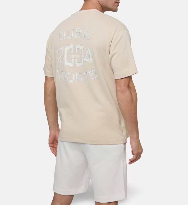 EA7 Cotton Regular-fit Crewneck T-shirt, Model View