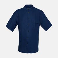 Linen Band Collar Shirt