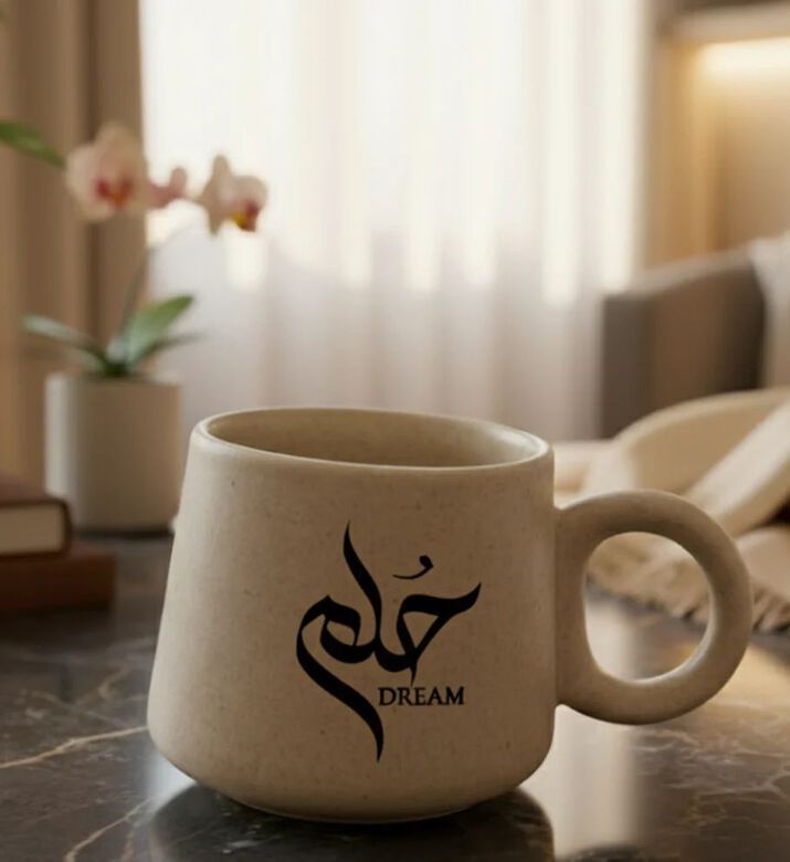 Tohfa Luxe Dream Calligraphic Grace Mug, Packshot View