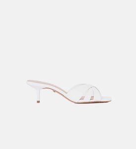Leather Square-toe Mule Sandals