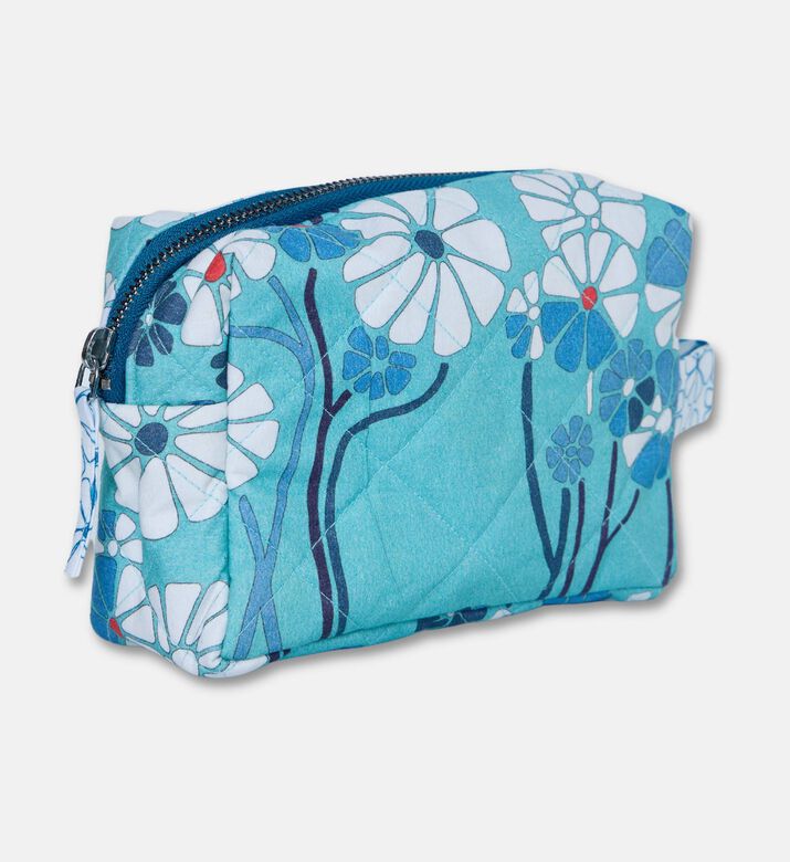 Karma on the Rocks Kiku Aqua Cotton Small Pouch, Packshot View