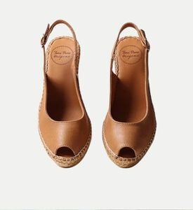 Croacia Leather Open-toe Mid-wedge Espadrille Croacia Leather Open-toe Mid-wedge Espadrille