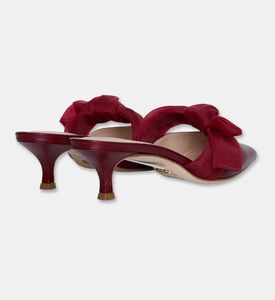 Atana Satin Bow Side Tie Mules, Packshot View